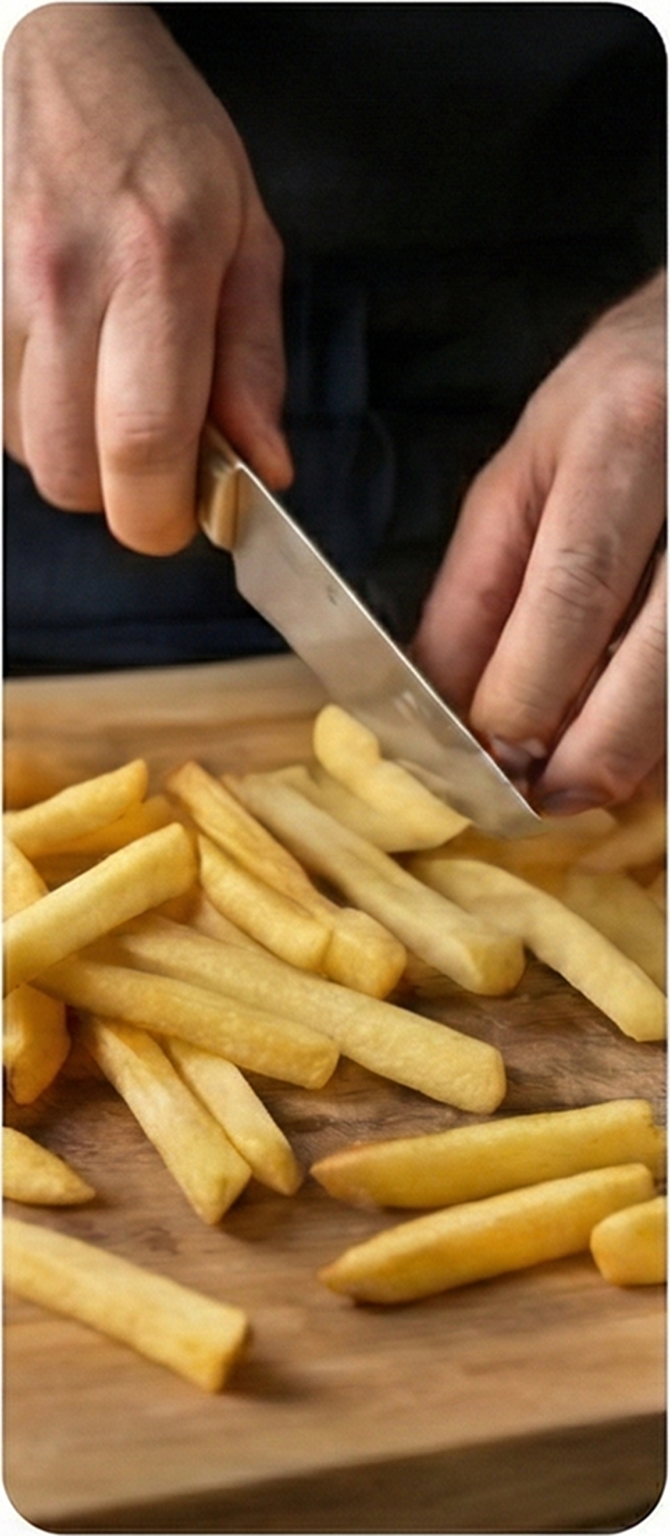 Cutting fries